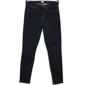J Crew Skinny Jeans E0823 Mid‎ Rise Dark Stretch 27 30